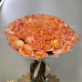 Букет из 75 коралловых роз